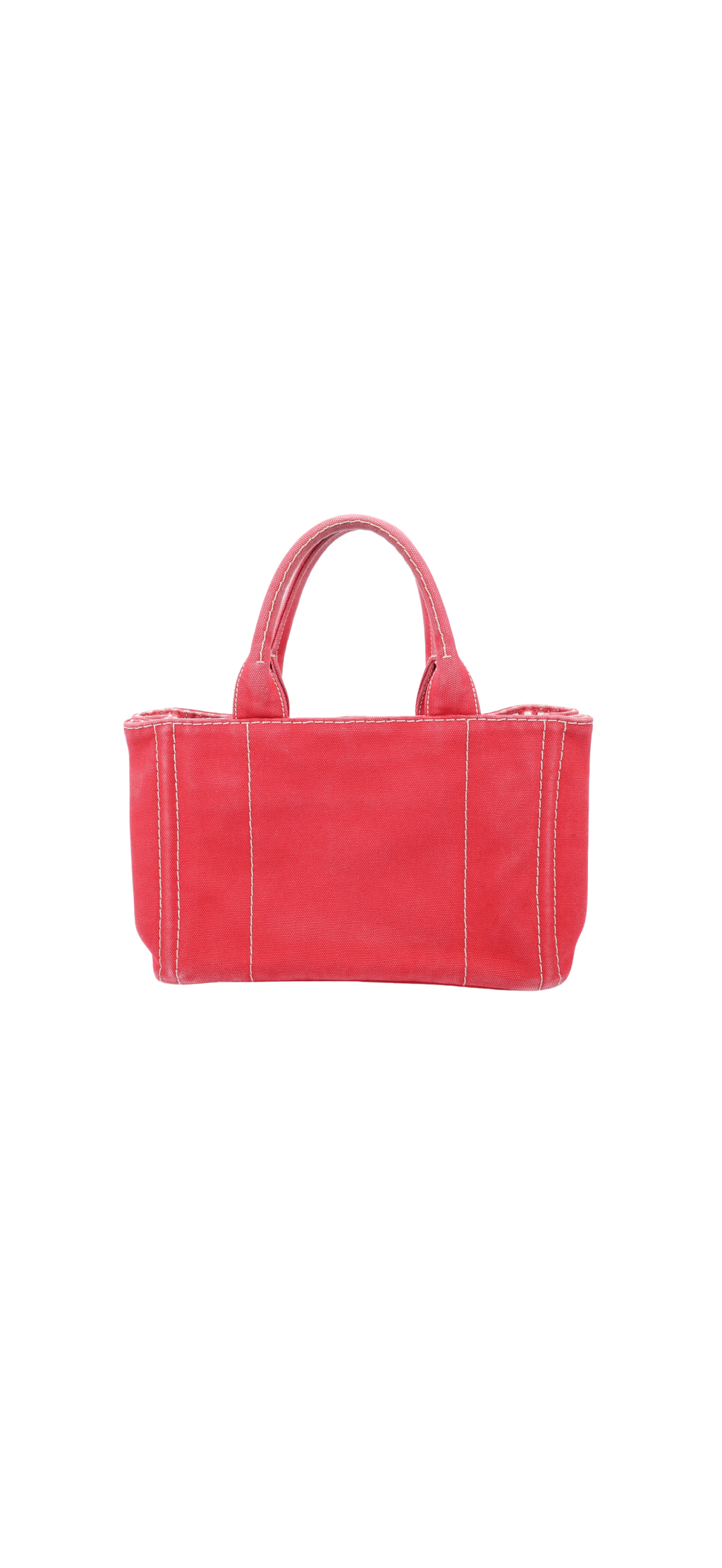 Prada Canapa Red Canvas Mini Tote