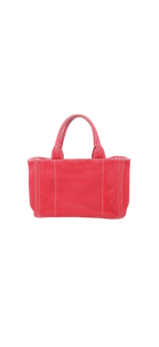 Prada Canapa Red Canvas Mini Tote