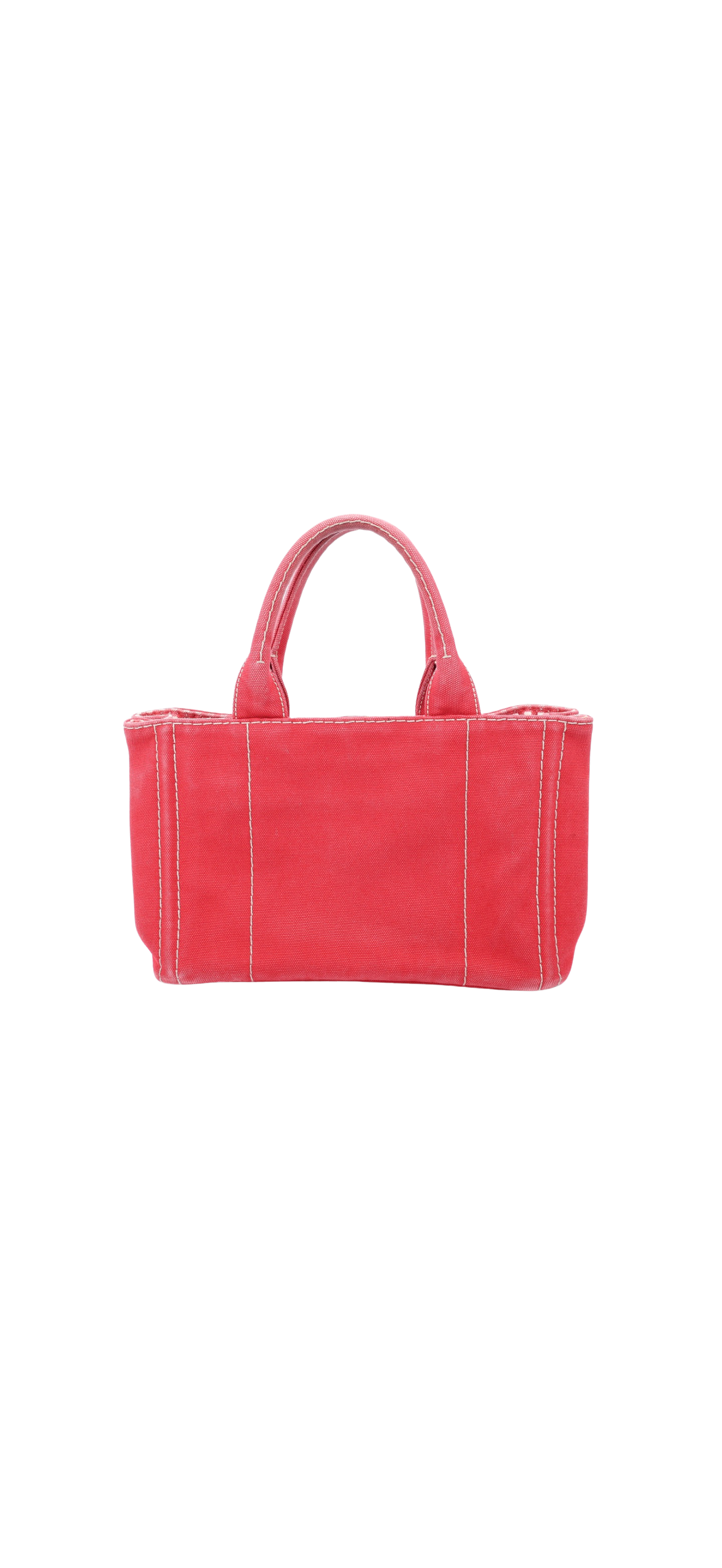 Prada Canapa Red Canvas Mini Tote