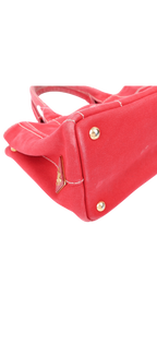 Prada Canapa Red Canvas Mini Tote
