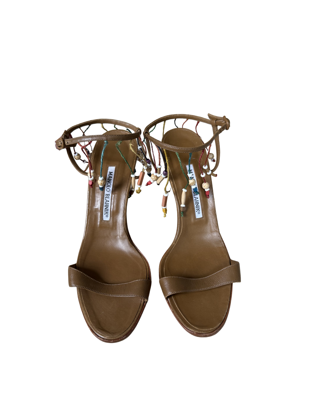 Manolo Blahnik Beaded Tassel Heels