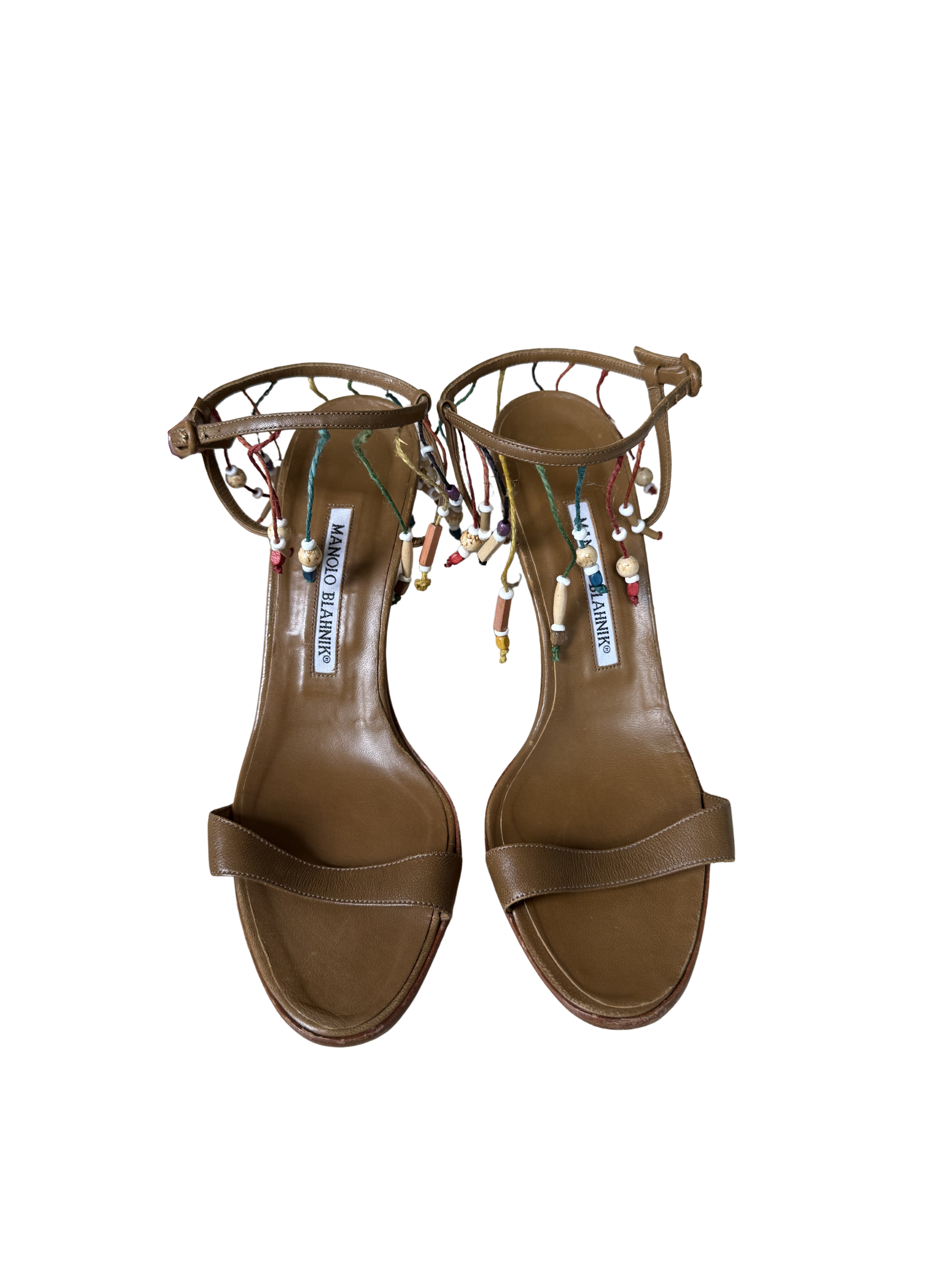 Manolo Blahnik Beaded Tassel Heels