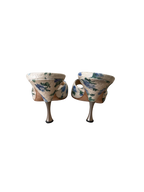 Manolo Blahnik Blue Floral Heels