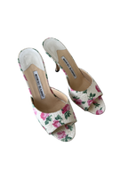 Manolo Blahnik Pink Floral Heels