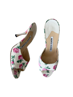 Manolo Blahnik Pink Floral Heels