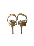 Valentino Gold Bow Slingback Heels