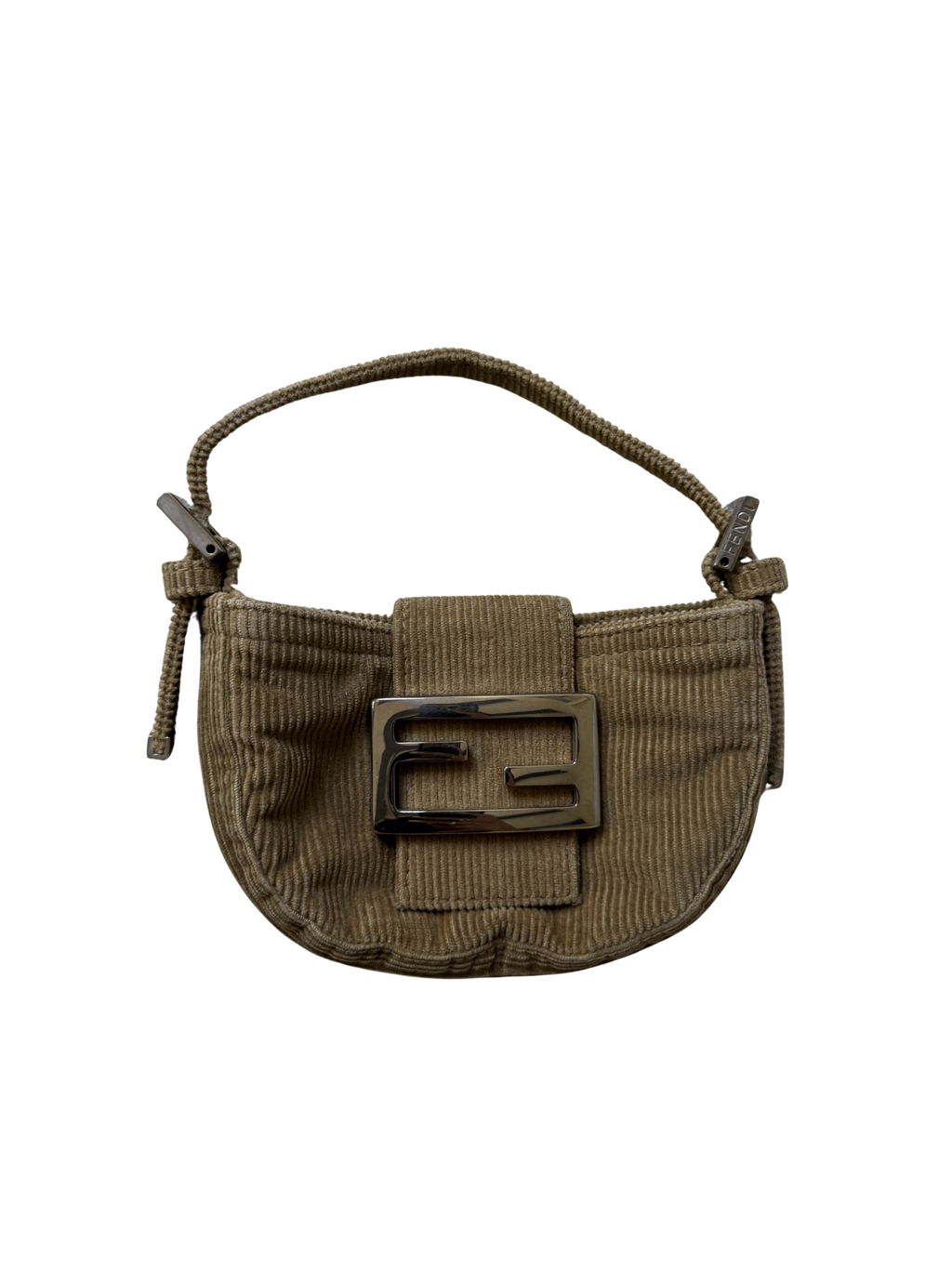 Fendi Corduroy Mini Croissant Bag