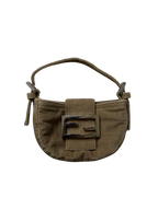 Fendi Corduroy Mini Croissant Bag