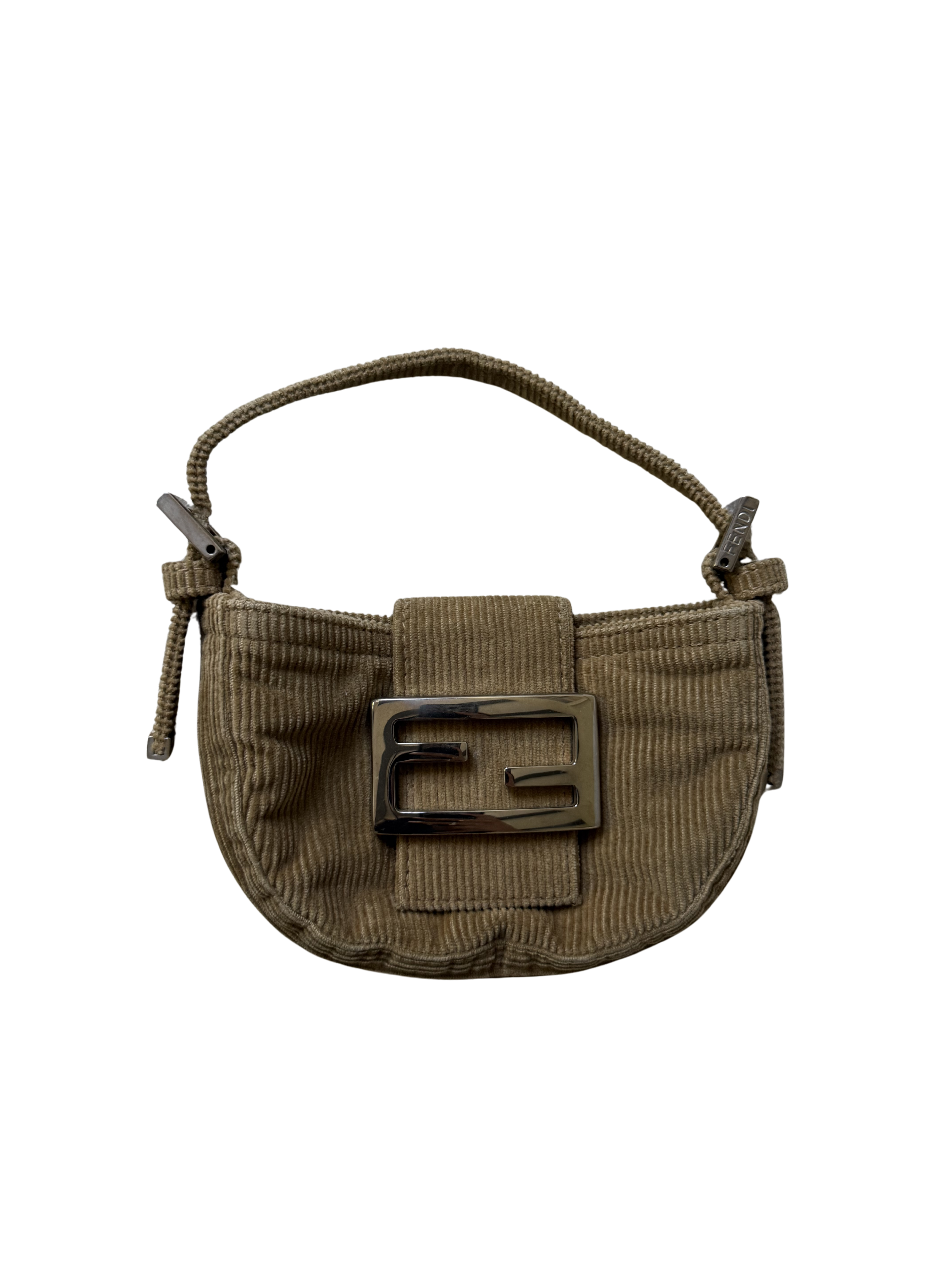 Fendi Corduroy Mini Croissant Bag