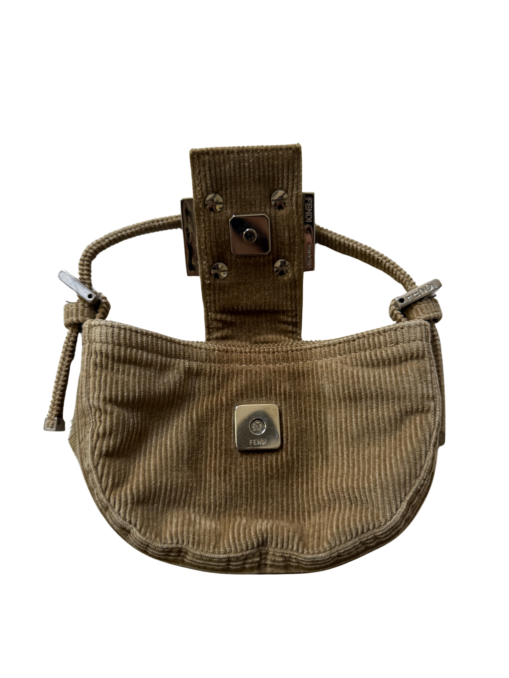Fendi Corduroy Mini Croissant Bag