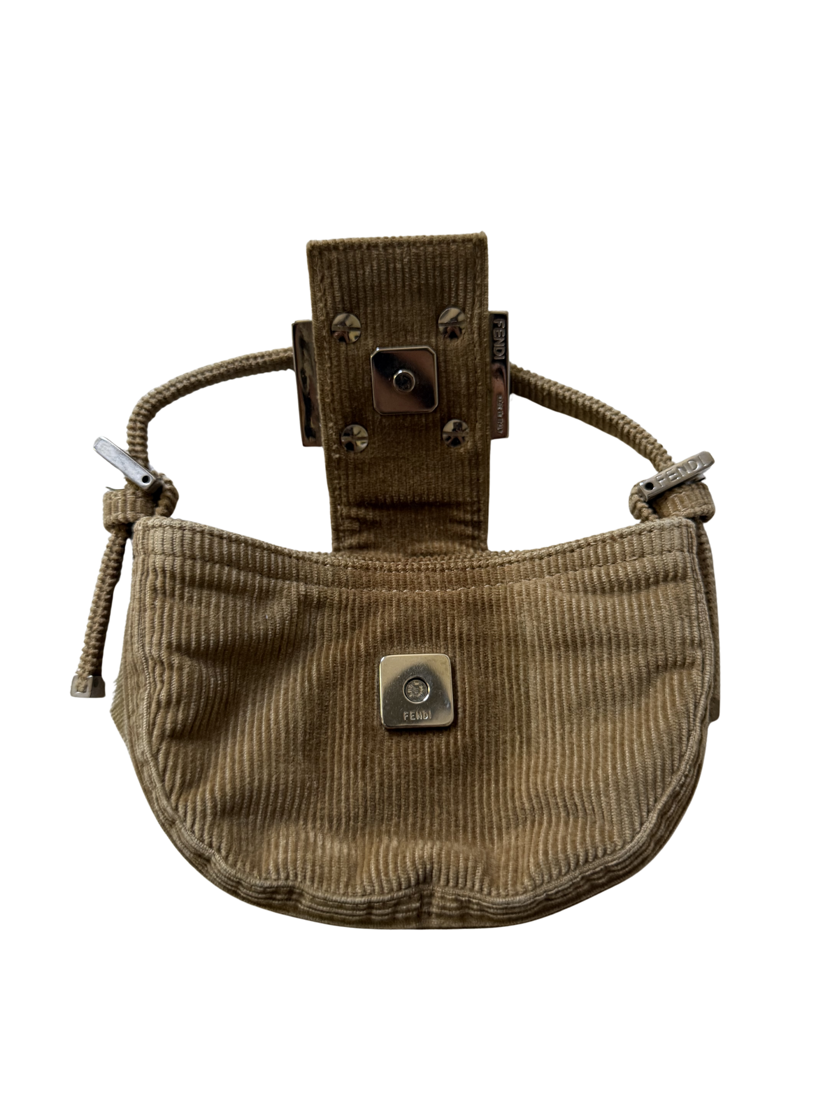 Fendi Corduroy Mini Croissant Bag