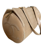 Chanel Beige Quilted Chocolate Bar Bag