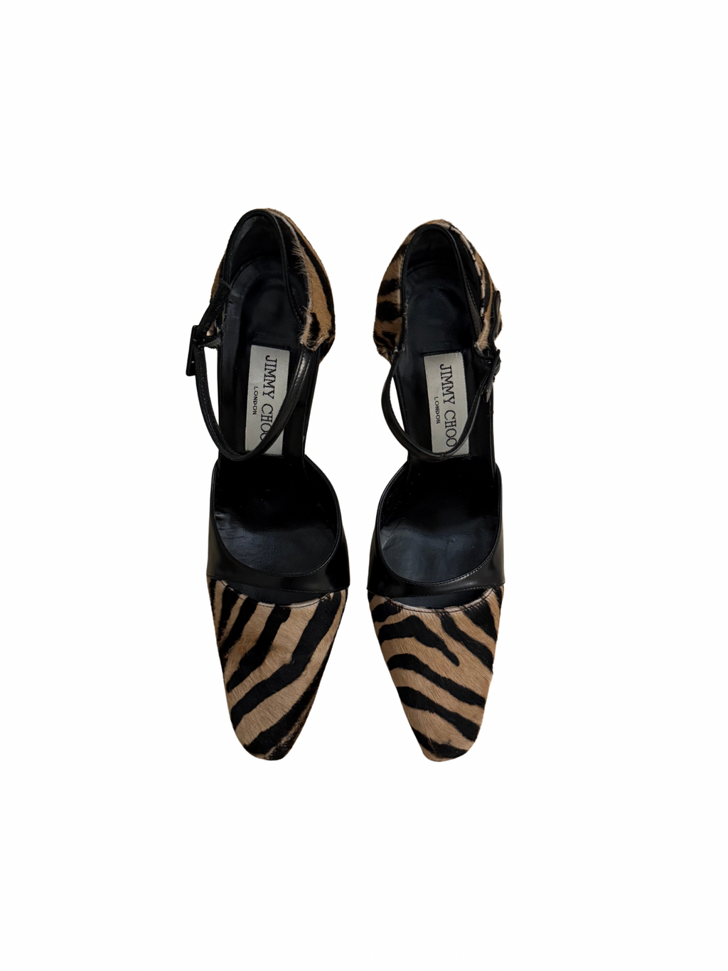 Jimmy Choo Zebra Ponyhair Heels 36.5