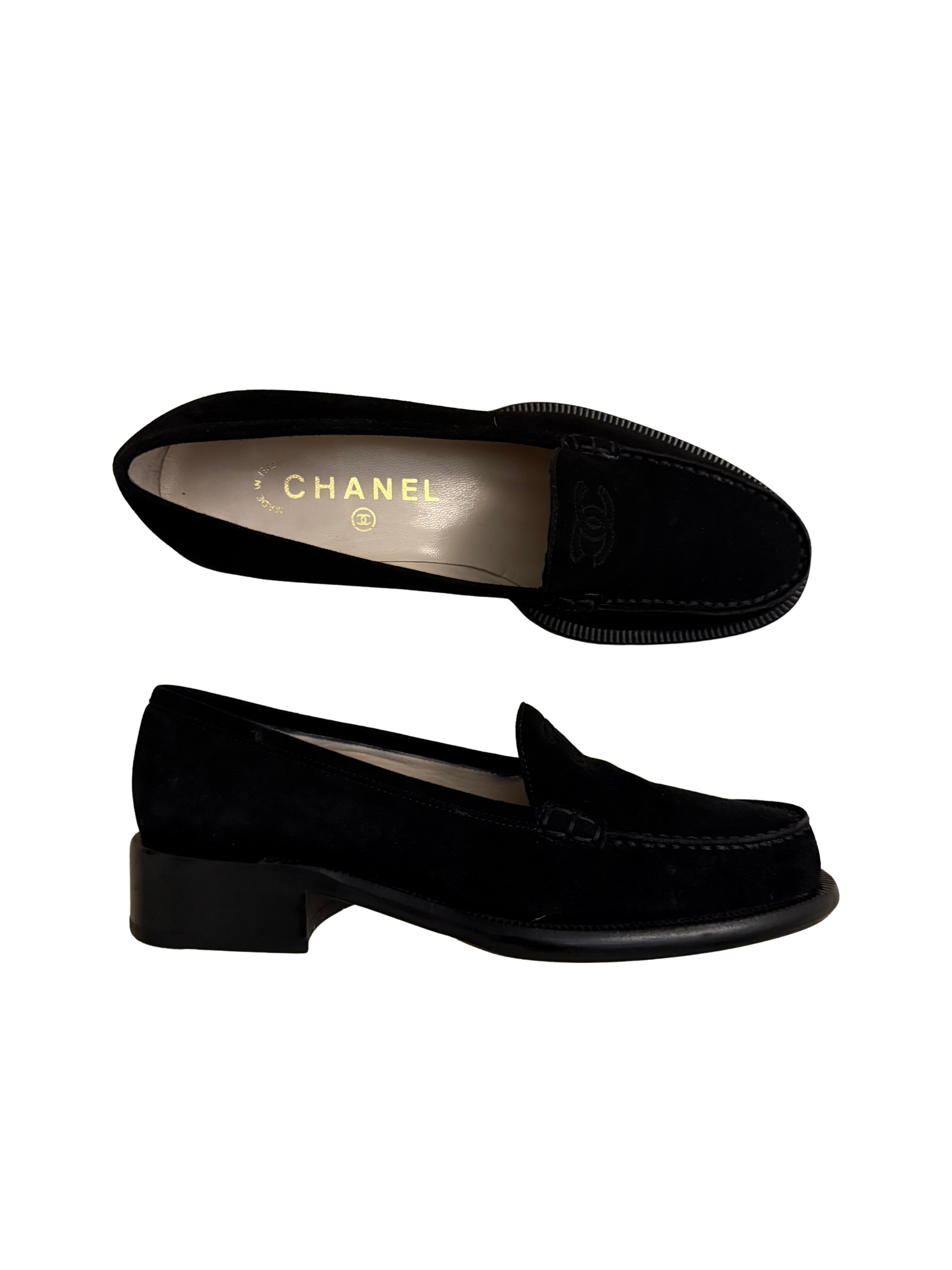 Chanel Suede Loafers 36