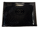 Chanel Perforated Patent CC Clutch