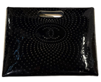 Chanel Perforated Patent CC Clutch