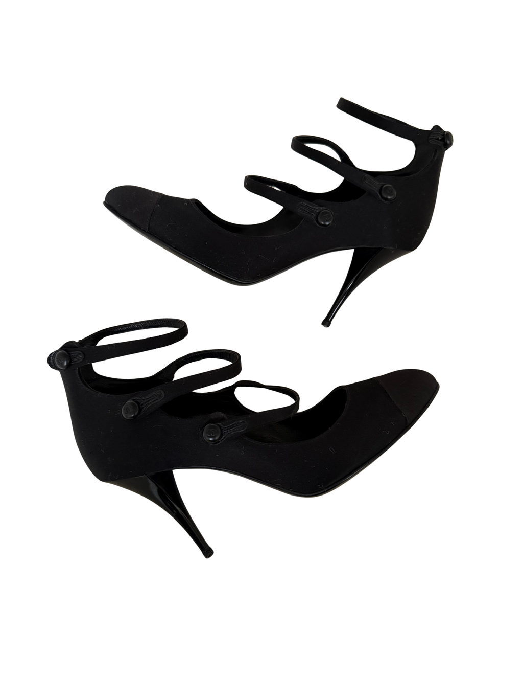 Chanel Satin Heels 38