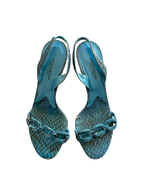 Dolce & Gabbana Blue Snakeskin Heels (38)