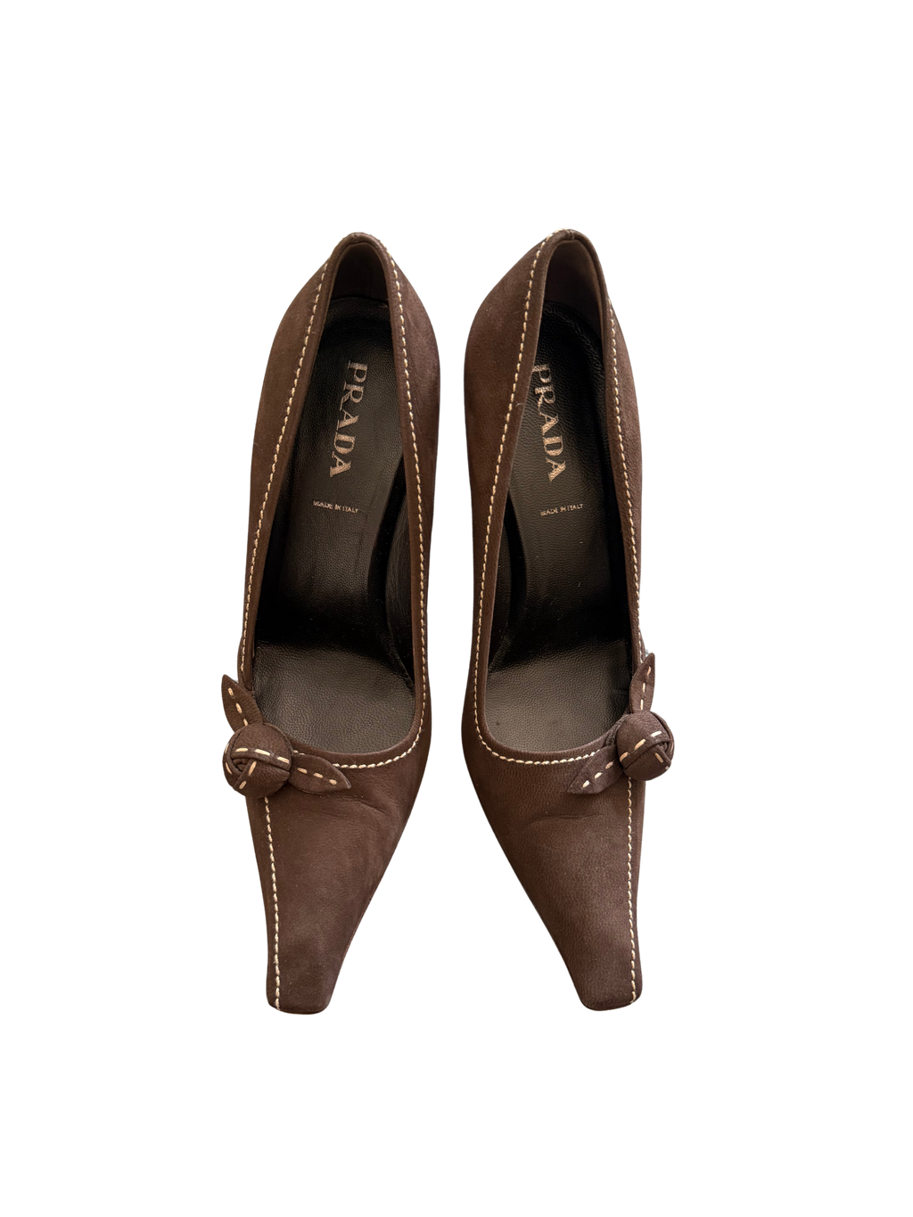 Prada Brown Suede Pumps (38)