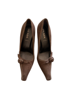 Prada Brown Suede Pumps (38)