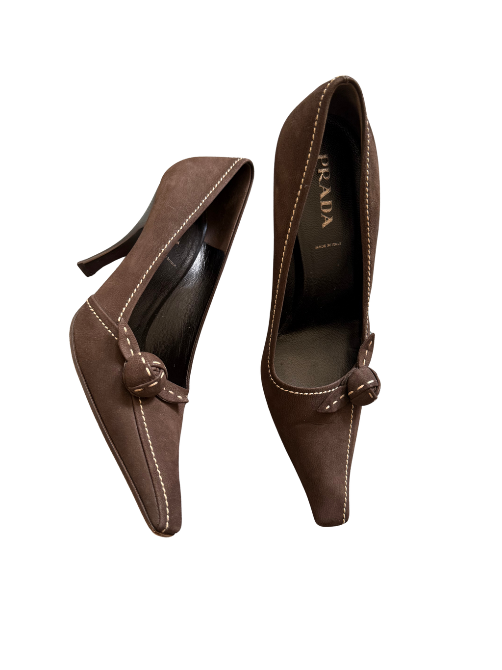 Prada Brown Suede Pumps (38)