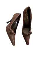 Prada Brown Suede Pumps (38)