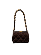 Chanel Brown Satin Bag