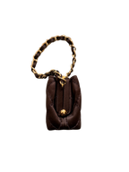 Chanel Brown Satin Bag