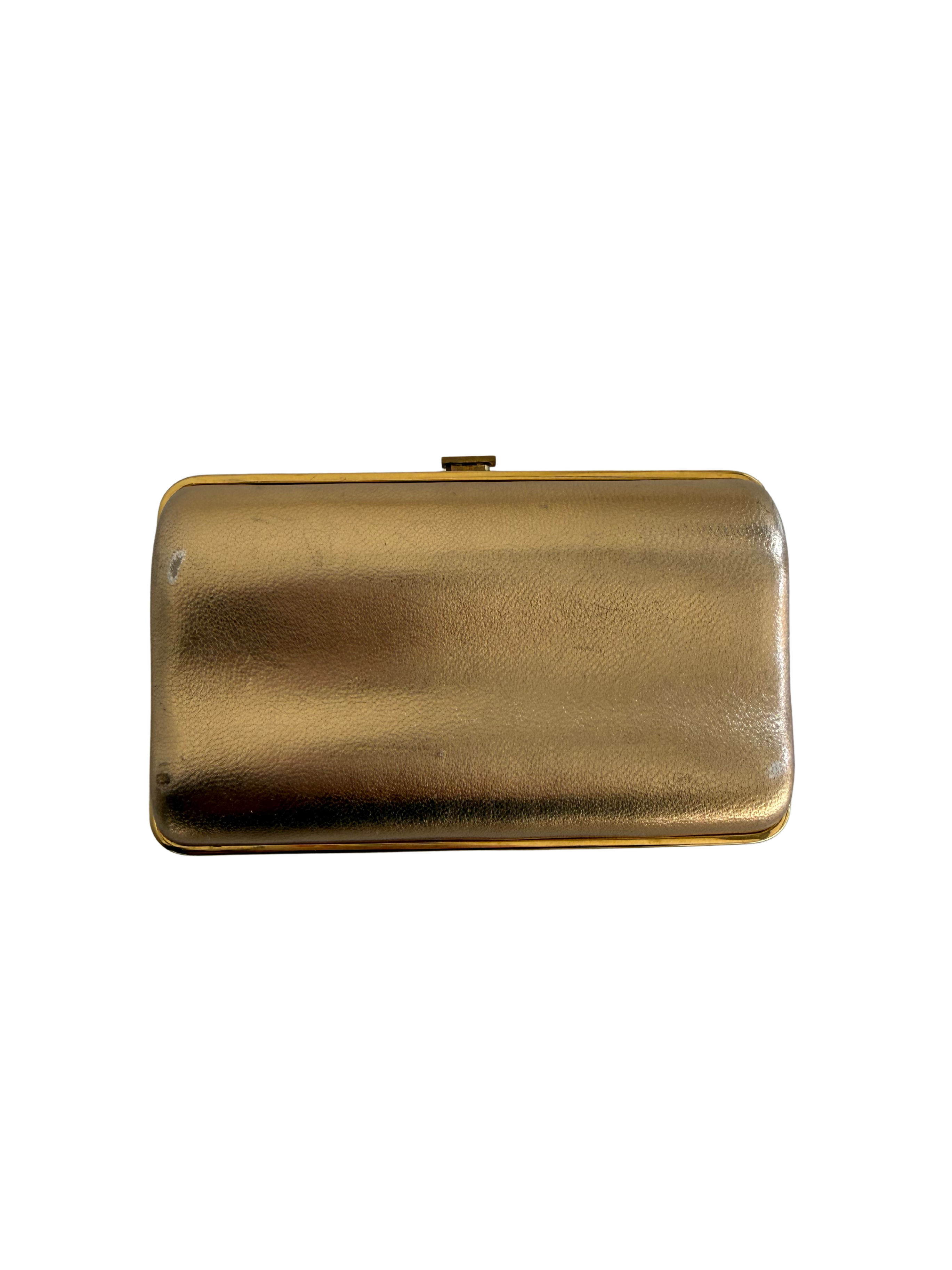 Vintage Judith Leiber Gold Clutch