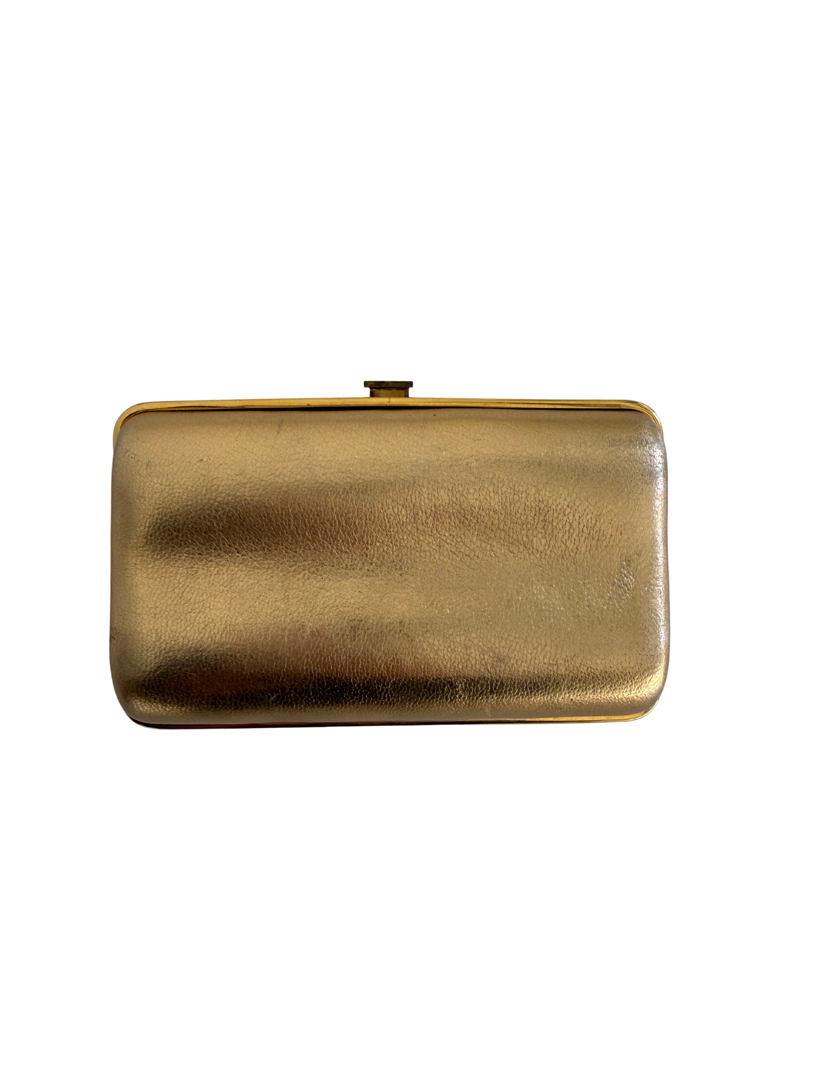 Vintage Judith Leiber Gold Clutch