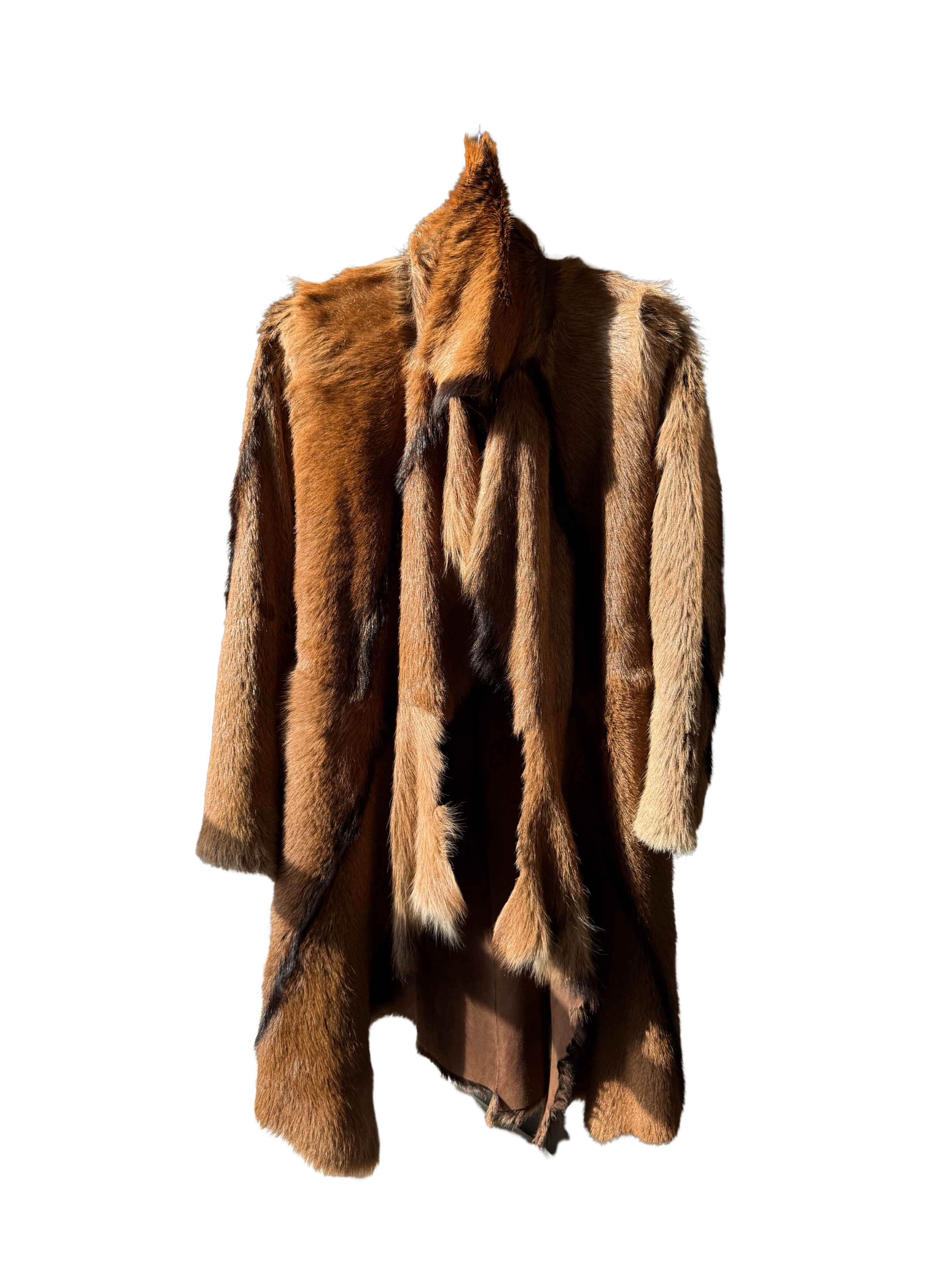 Vintage Fur Suede Coat