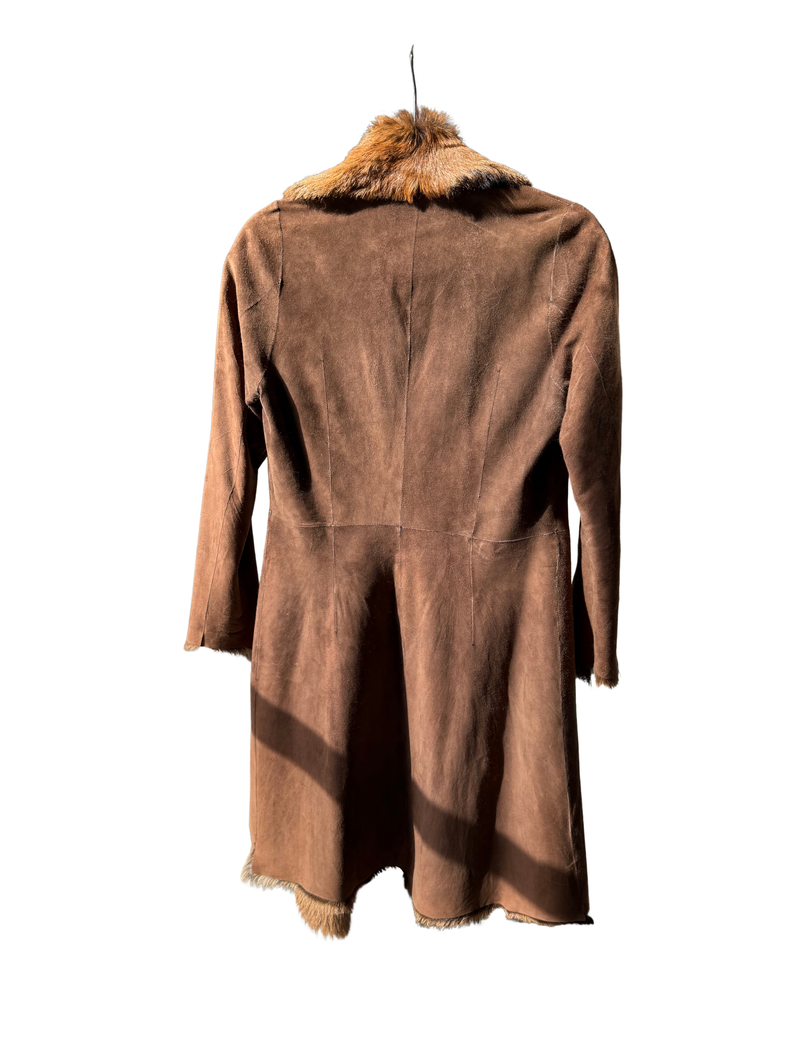 Vintage Fur Suede Coat