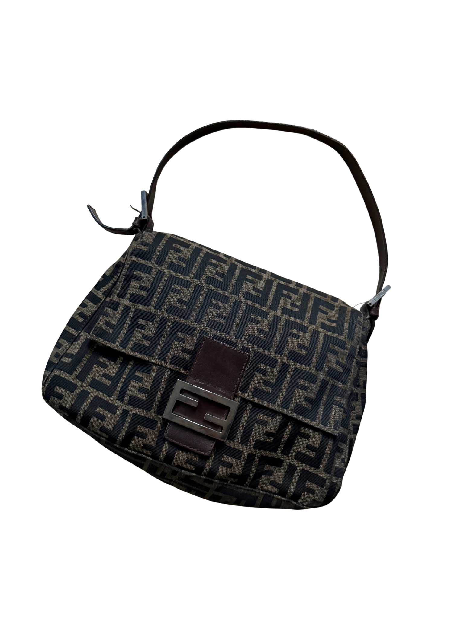 Vintage Fendi Zucca Mamma Baguette Bag