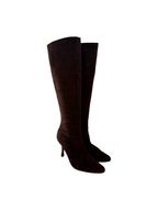 Manolo Blahnik Brown Suede Boots 38
