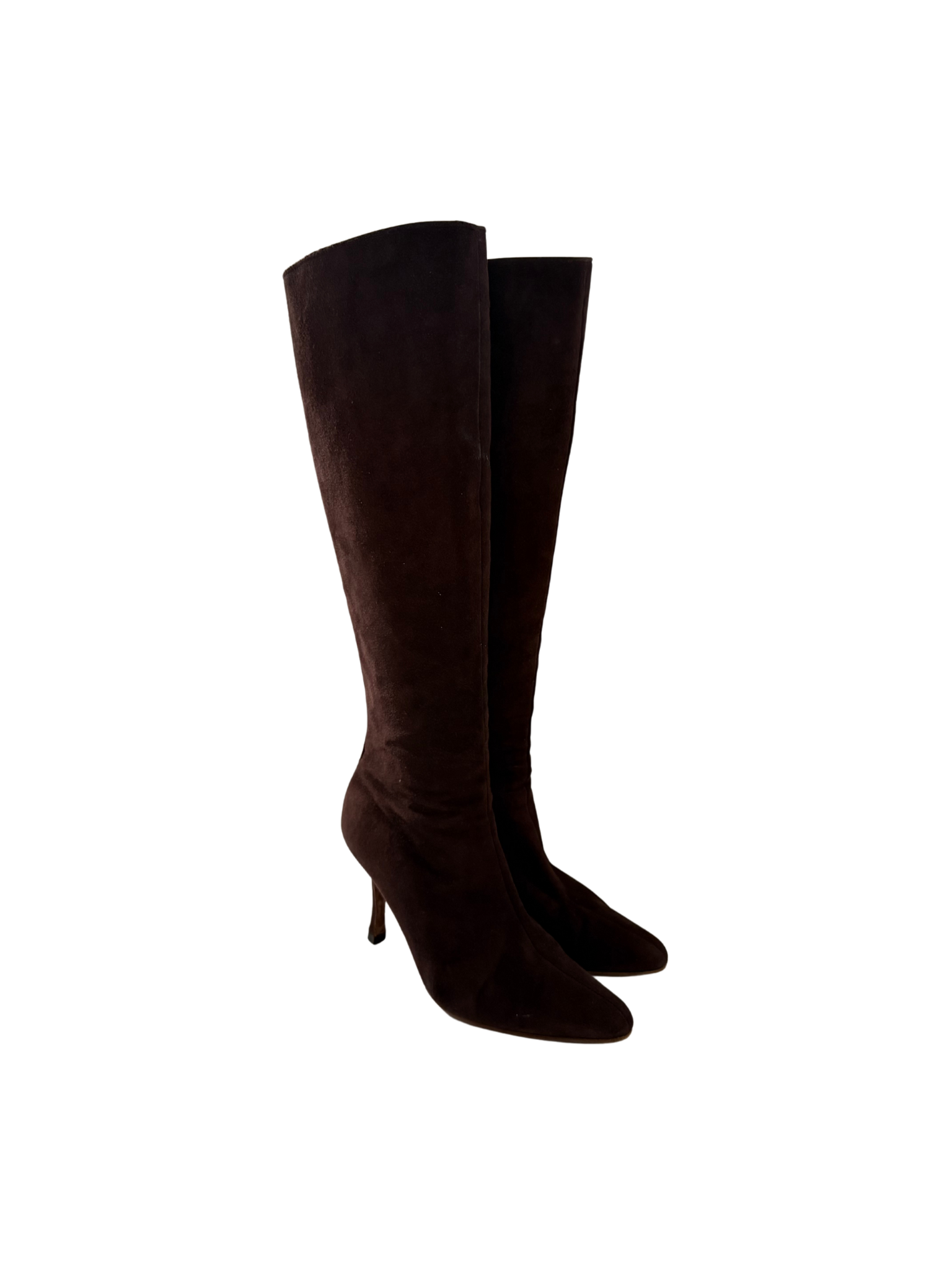 Manolo Blahnik Brown Suede Boots 38